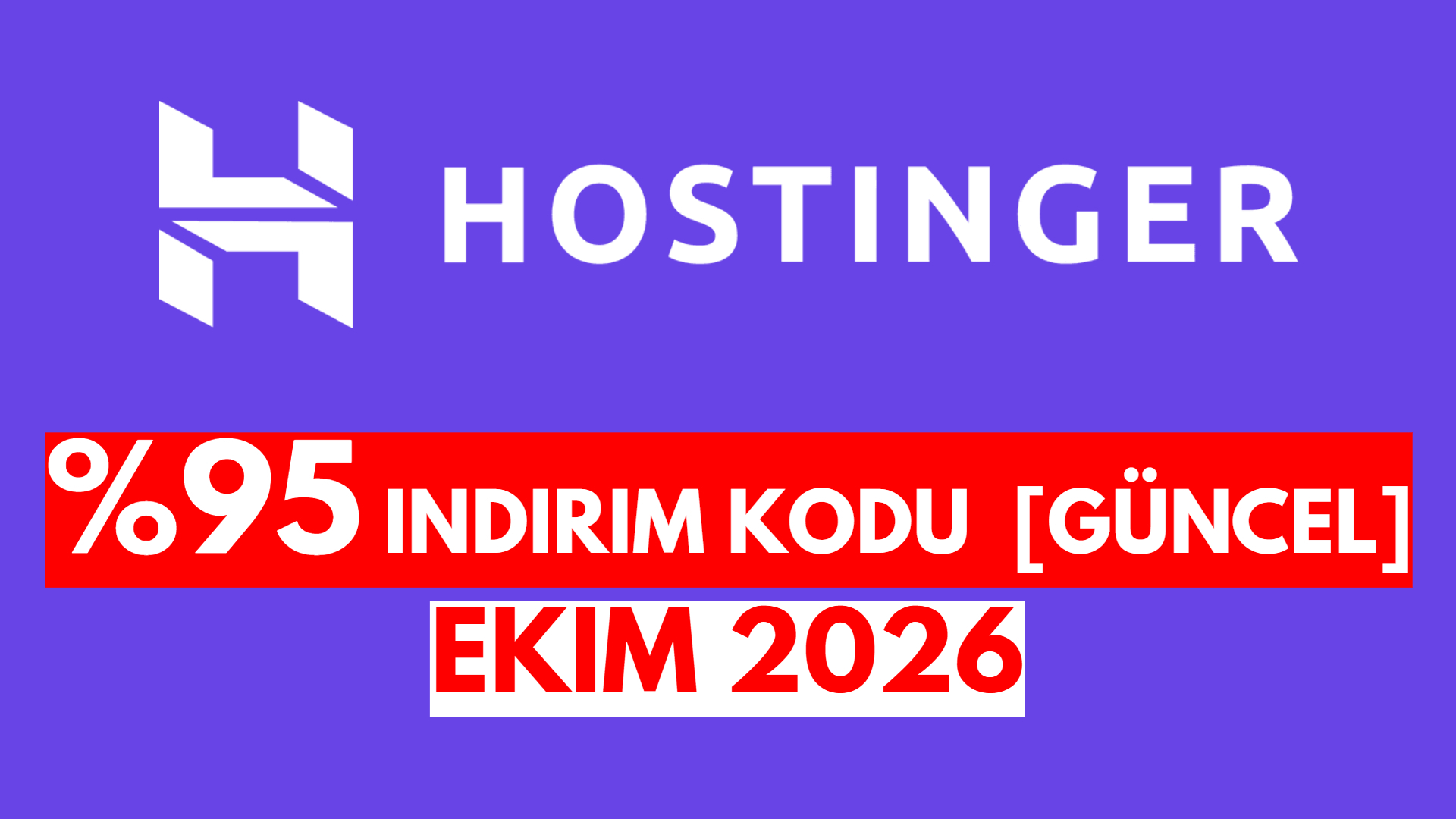 hostinger 2026 ekim indirim kodu